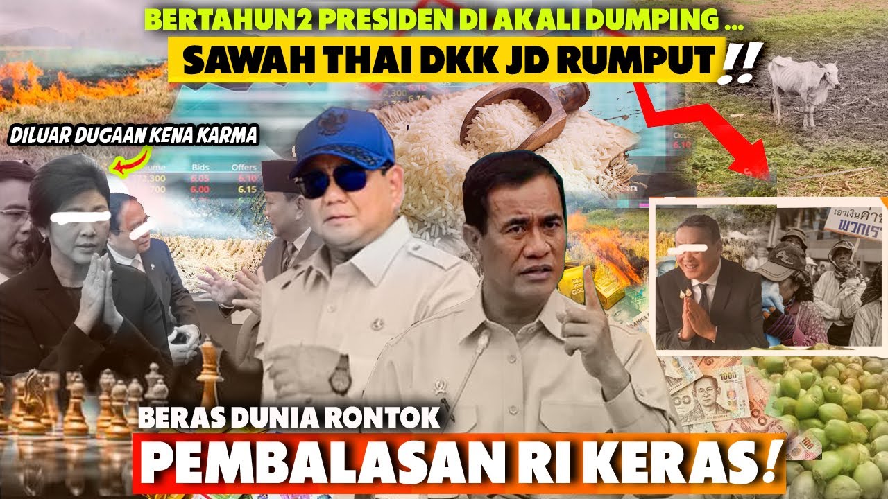 Diguncang Mentan P Prabowo Sawah Thailand Viet Cs Jd Rumput,Beras Dunia Rungkad Next 2000T Dr Kelapa