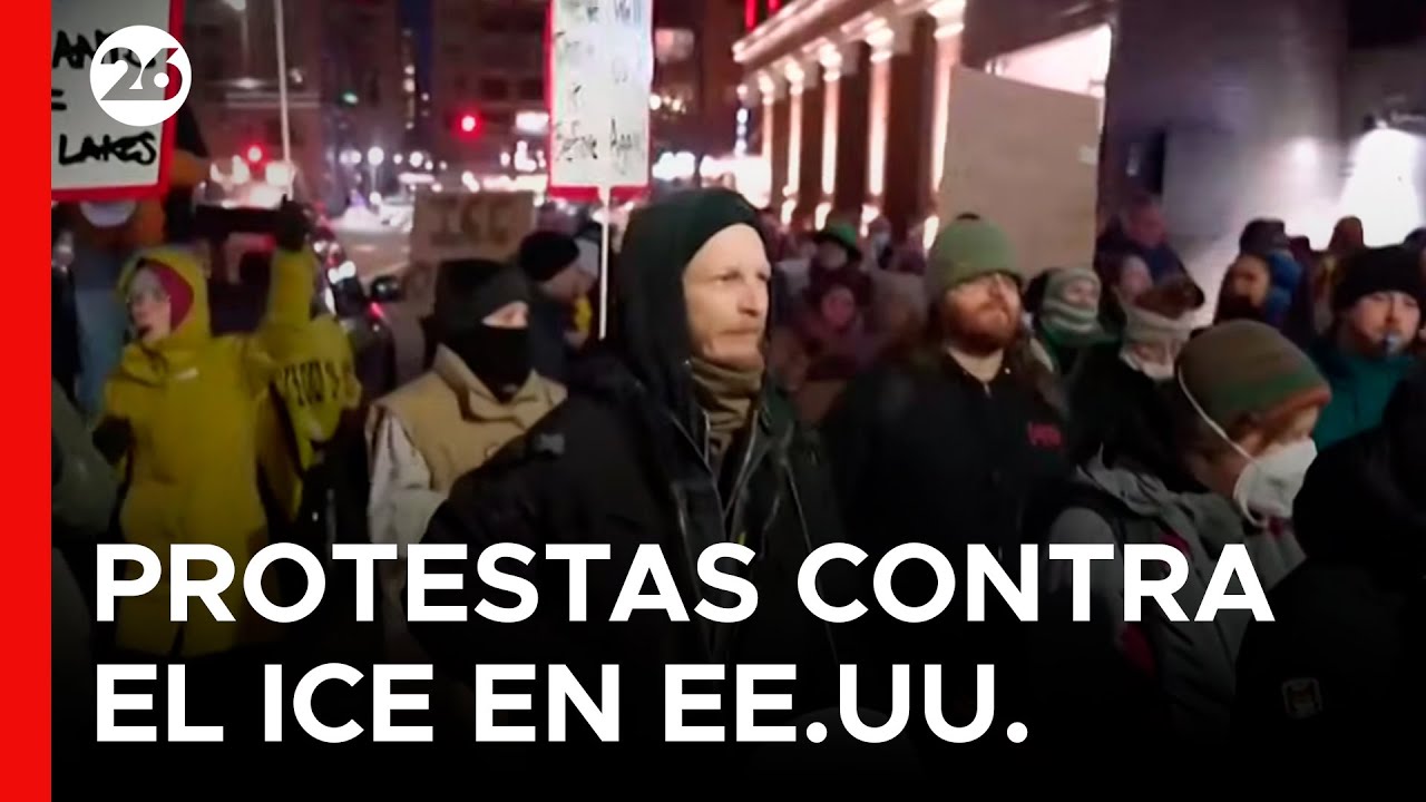 🇺🇸 Residentes de Minneapolis protestaron tras el asesinato de una mujer a manos de un agente del ICE