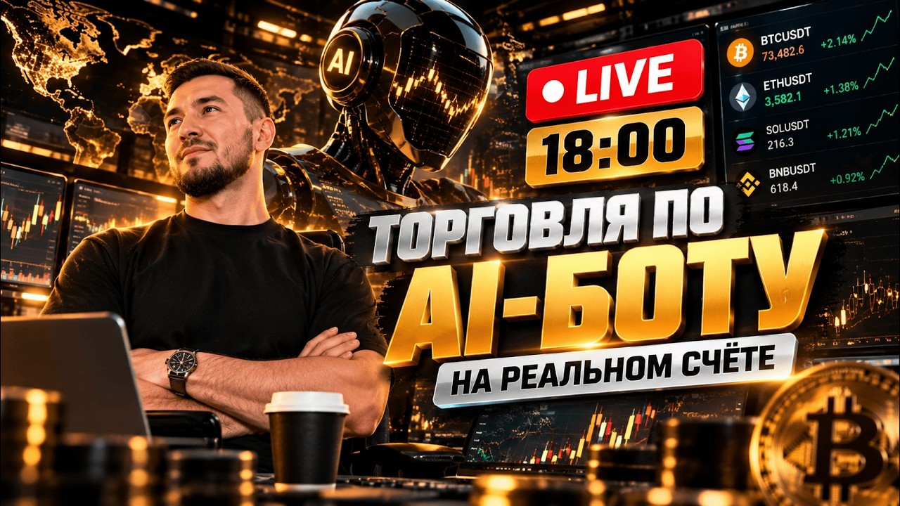 🔥 Торгуем по AI-боту на реальном счёте | LIVE