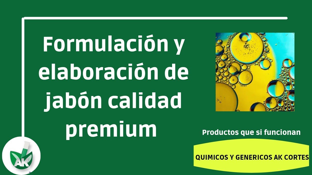 Fórmula de jabón líquido premium para ropa, desde cero, lo que nadie te enseña.