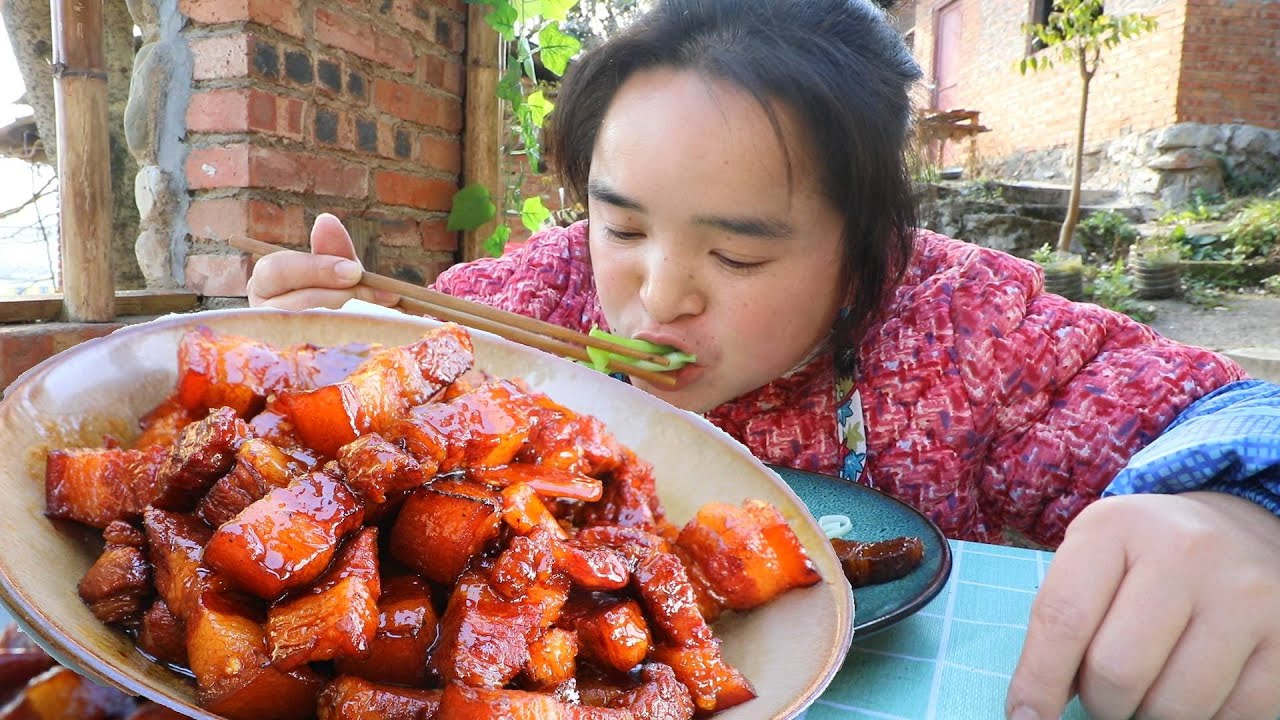 比红烧肉还好吃的樱桃肉，吃了毛发黑亮，味道超好吃不胖＃大口吃肉