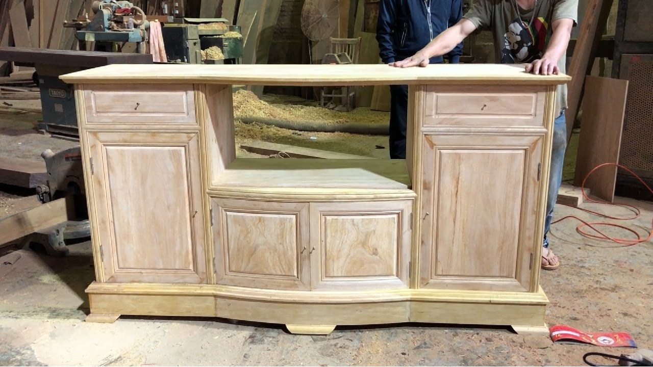 Amazing Woodworking || How To Build Design Extremely Beauty Hardwood Cabinet of Drawers
