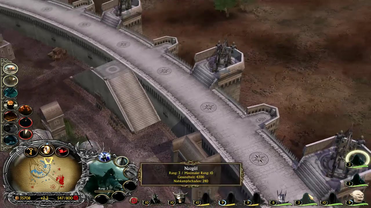 Lotr BFME 1, Edain Mod, Evil Campaign 22. Mission  Minas Tirith
