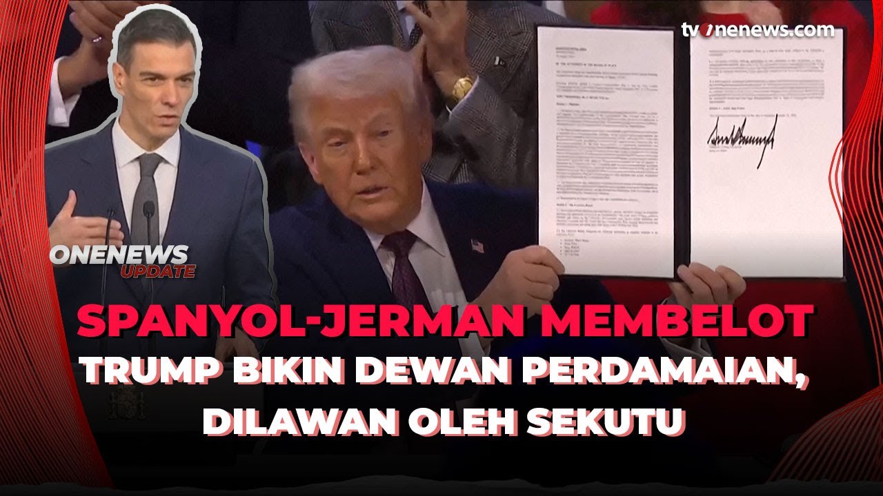 Spanyol dan Jerman Membelot, Ogah Gabung Dewan Perdamaian Gaza Buatan Trump! | OneNews Update