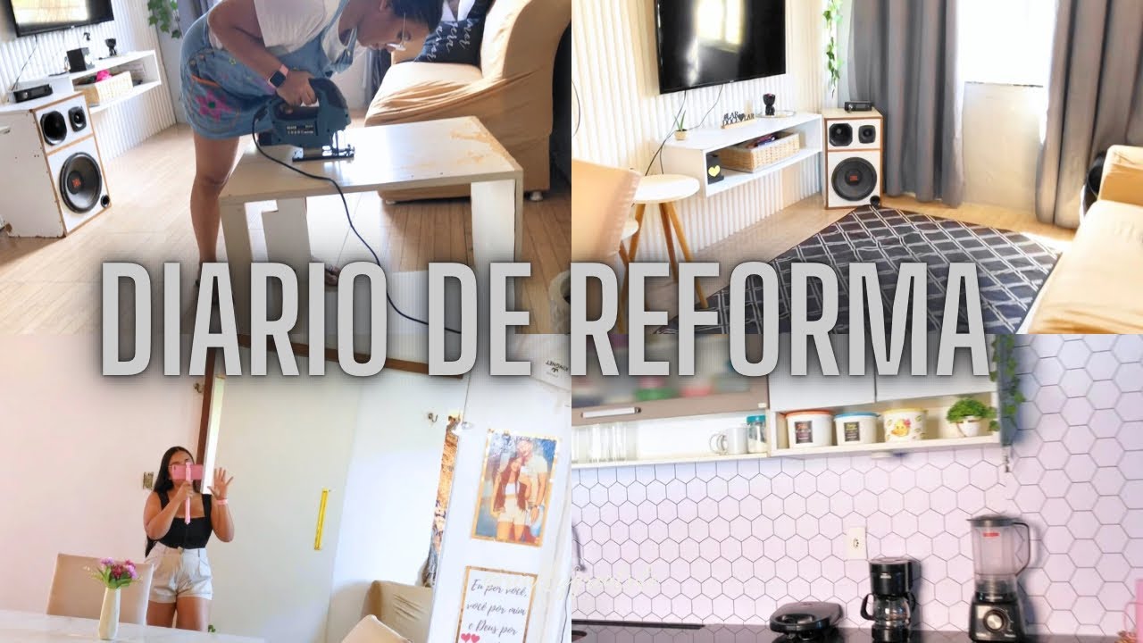 REFORMANDO MINHA CASA🏡| fiz um armário⚒️ | coloquei papel de parede ✨