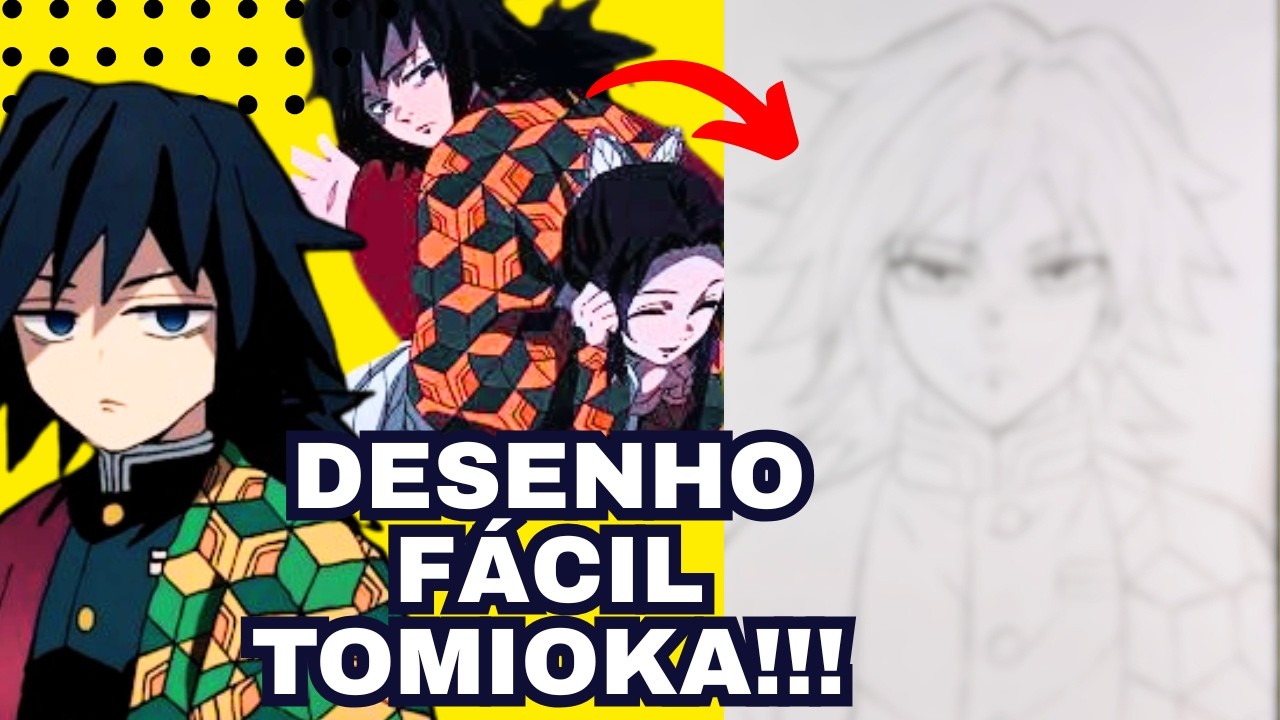 Desenho do Tomioka para Iniciantes - Faça em Apenas 2 Passos Simples e Fácil