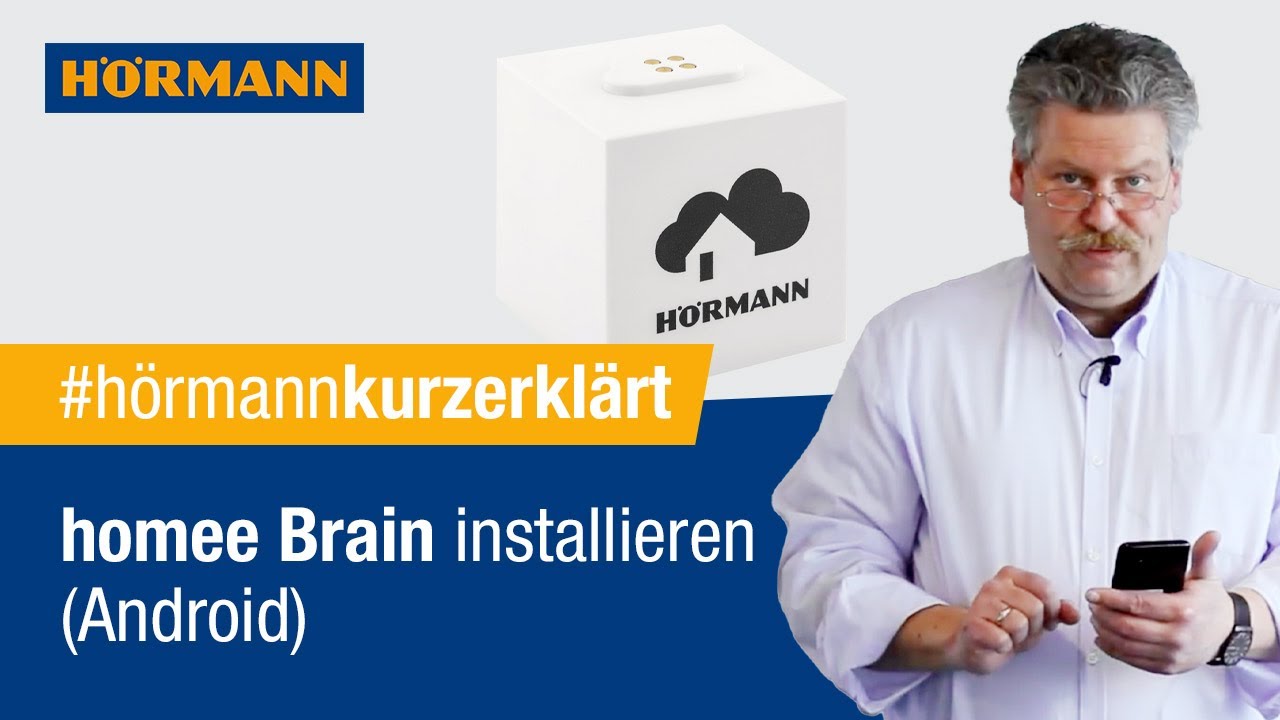 Hörmann homee Brain mit Android Smartphone installieren | Hörmann