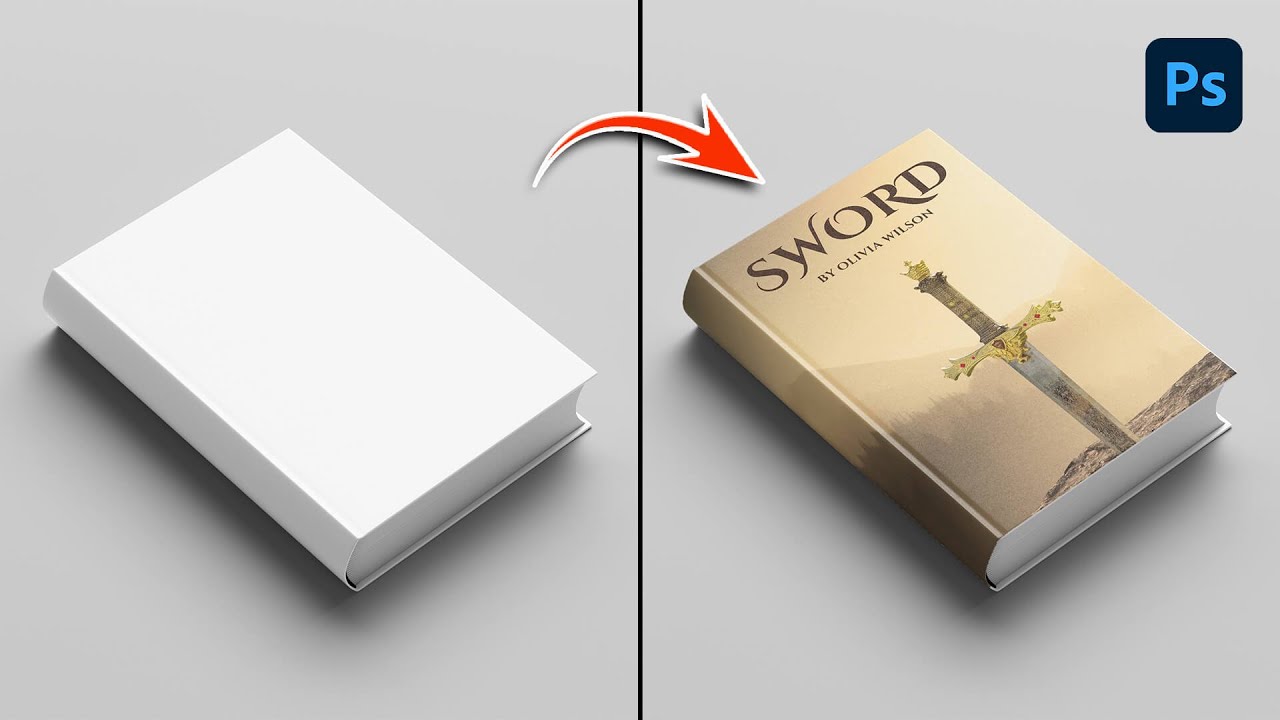 Как создать макет обложки книги в Photoshop
