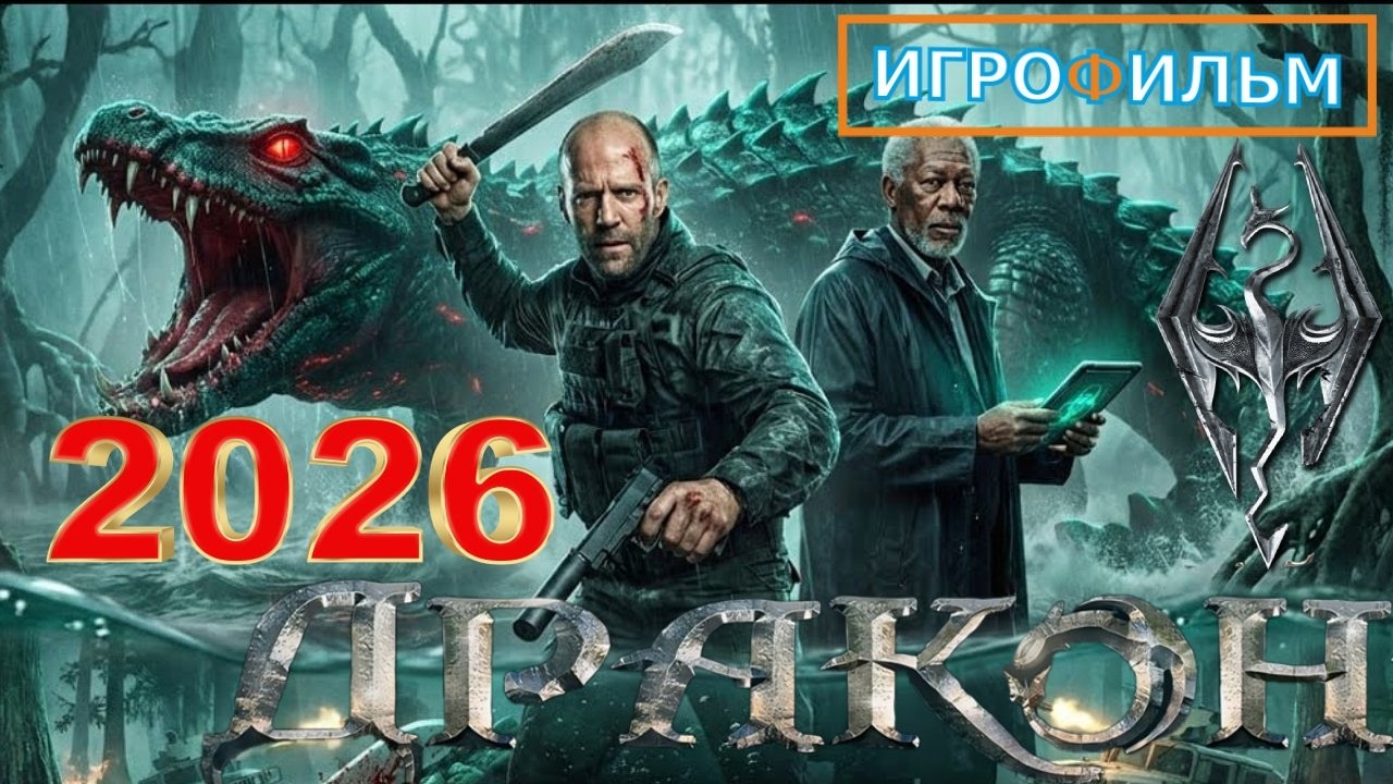 Новая Фантастика Дракон 2026 Полностью Игрофильм Скайрим Все Катсцены и Прохождение в 2026 Часть 5