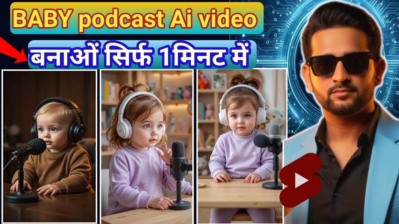 How To Make Trending Baby Podcast Video Using FREE AI Tools
