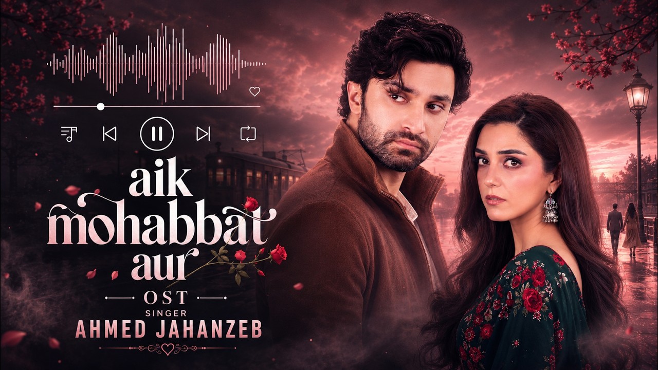 Aik Mohabbat Aur Full OST ( MERE MEHBOOB ) - Singer ! Ahmed Jahanzeb - Maya Ali & Ahead Raza Mir