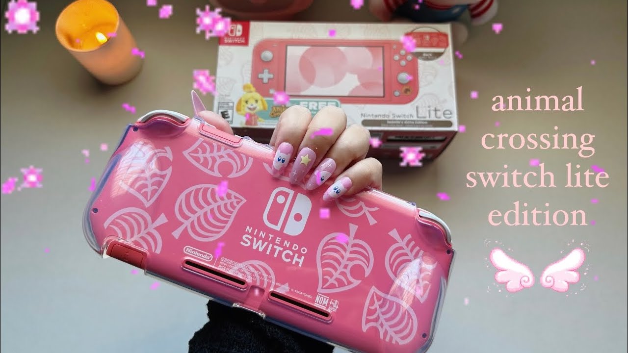 💘 unboxing the new animal crossing switch lite edition