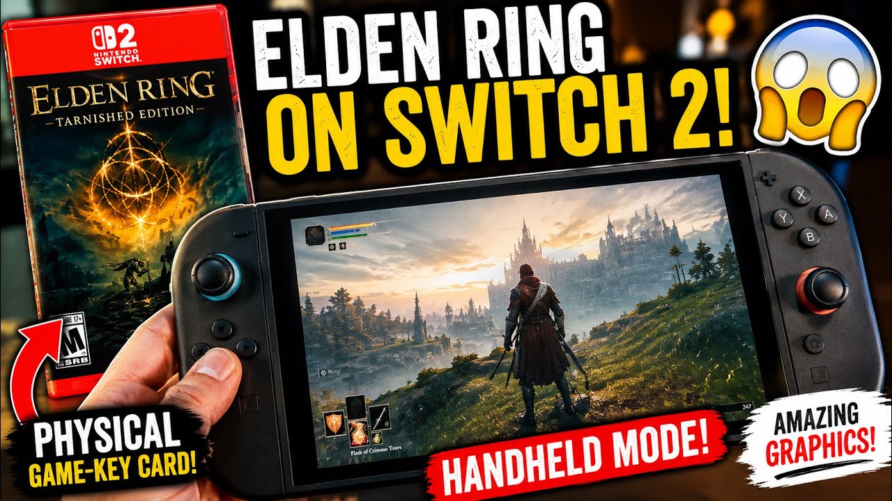 ELDEN RING on Switch 2 in HANDHELD MODE is INSANE! 🔥 | Physical Game-Key Card Gameplay