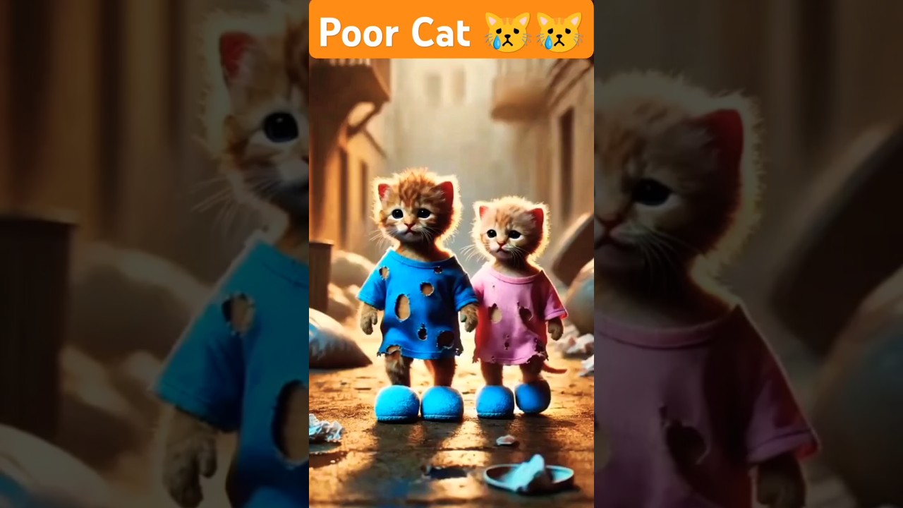 Poor Kitten Becomes Rich😿❤️ 😺 Moral Story for Kids 