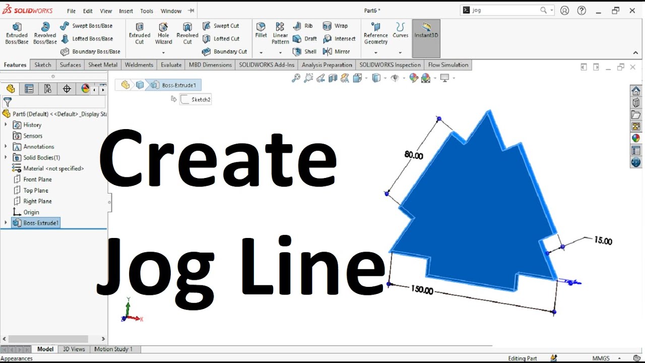 SolidWorks Tips: How to Create Jog Lines | Quick & Easy Guide