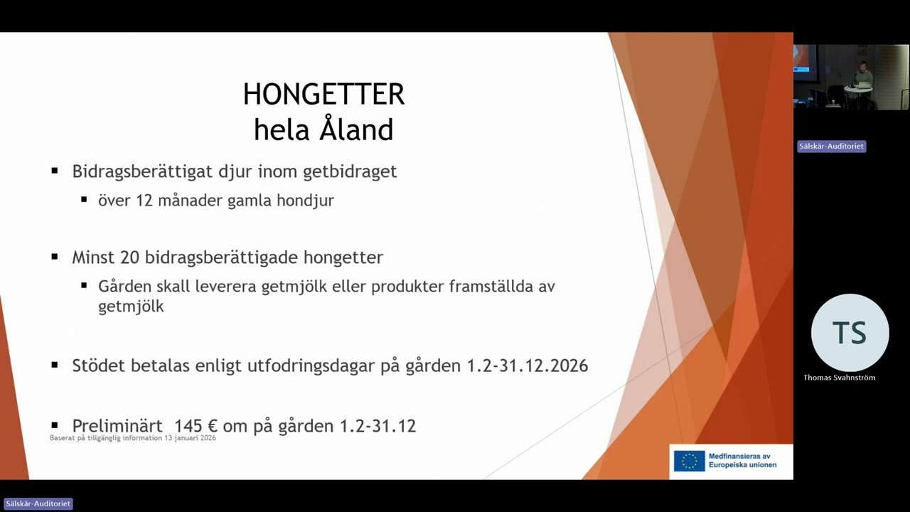 Informationstillfälle 14 januari 2026, del 2