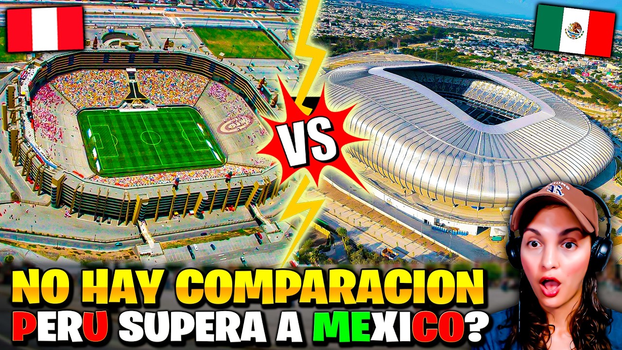 🇻🇪VENEZOLANA REACCIONA a ESTADIOS MEXICANOS 🇲🇽 vs ESTADIOS PERUANOS 🇵🇪 ¡NO HAY COMPARACIÓN! 😱