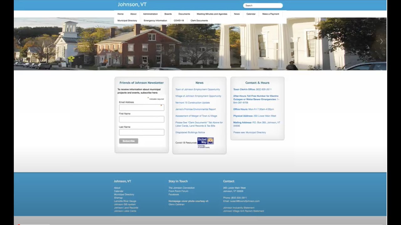 Johnson Village Video