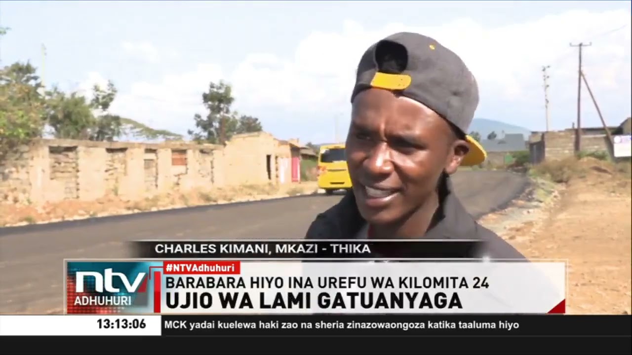 Wakazi wa Gatuanyaga wapata barabara ya kwanza ya lami tangu 1963