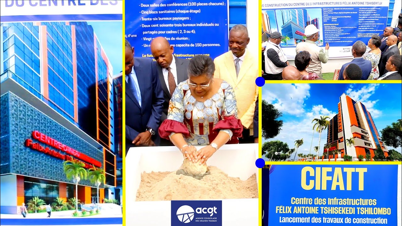 GOMBE : Lancement des travaux de construction du Centre des Infrastructures Félix Antoine Tshisekedi