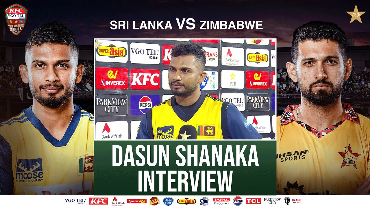 Dasun Shanaka Interview | Sri Lanka vs Zimbabwe | Match 02 | Tri Nation Series | PCB | M2T1U