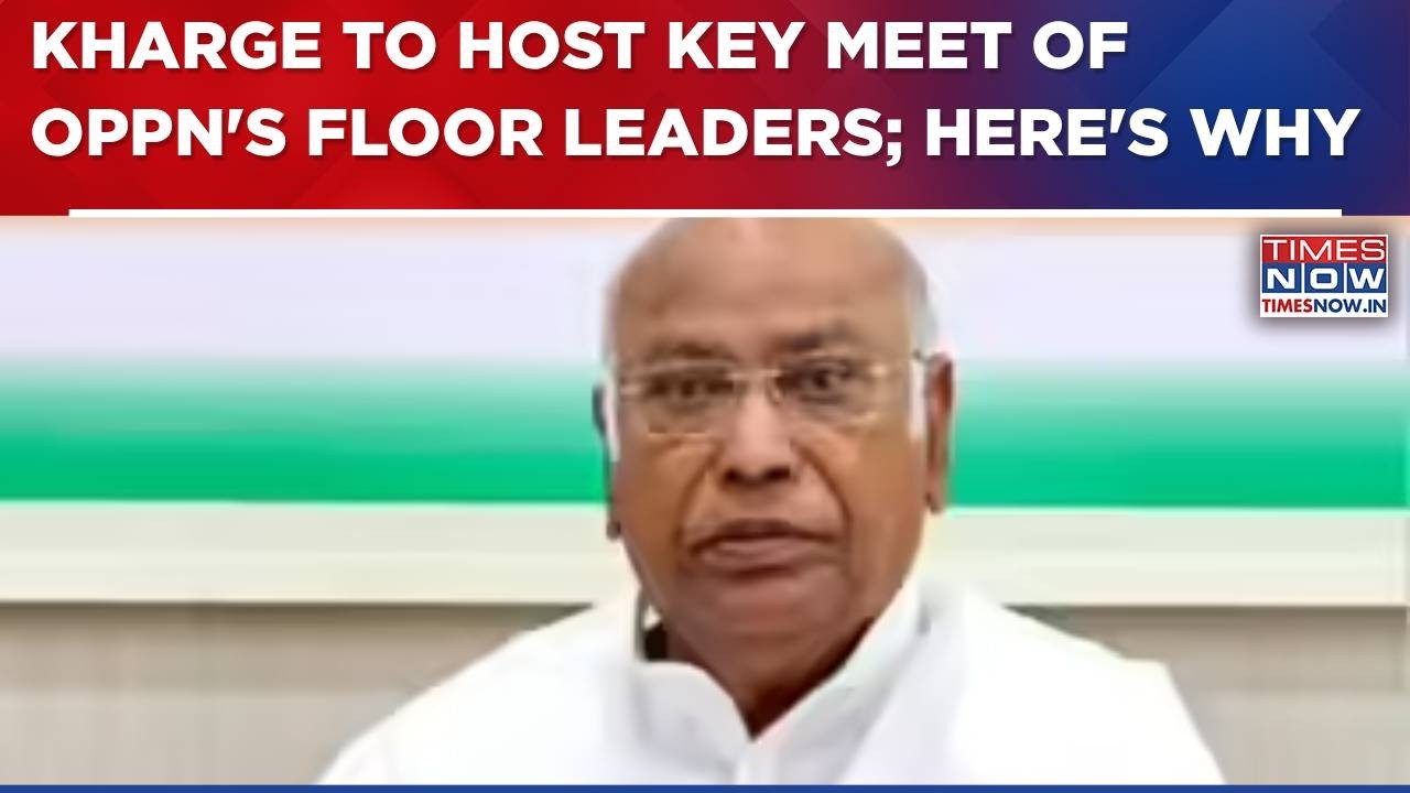 Mallikarjun Kharge To Host Key Meeting Of Oppn's Floor Leaders As Centre To Table 3 Bills | WATCH
