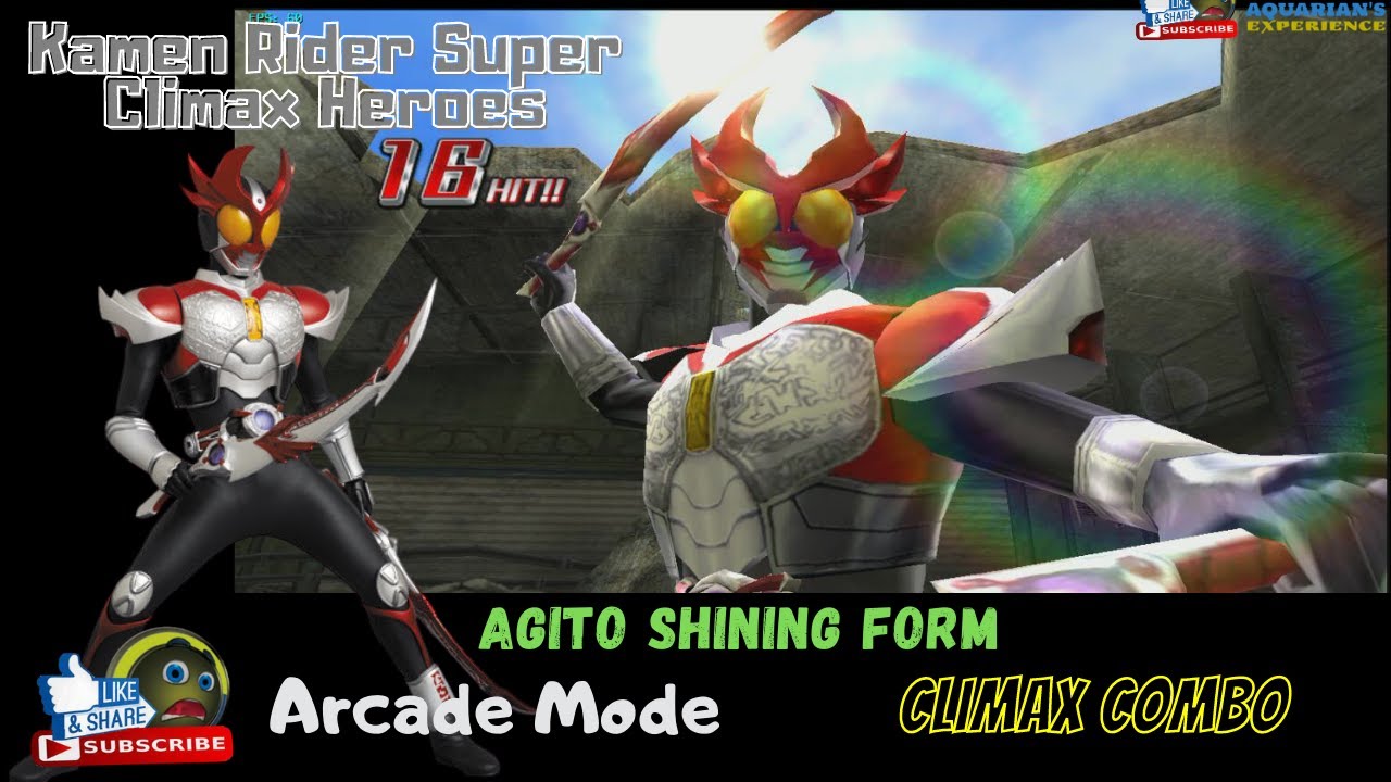 Kamen Rider Super Climax Heroes Wii - Agito Shining Form