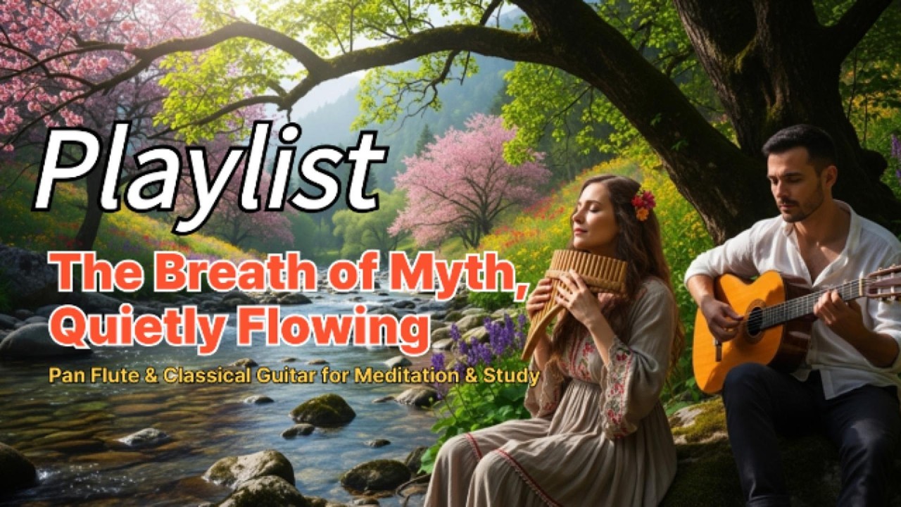 The Quietly Flowing Breath of Myth | Meditation & Study with Pan Flute & Classical Guitar (4 hours)