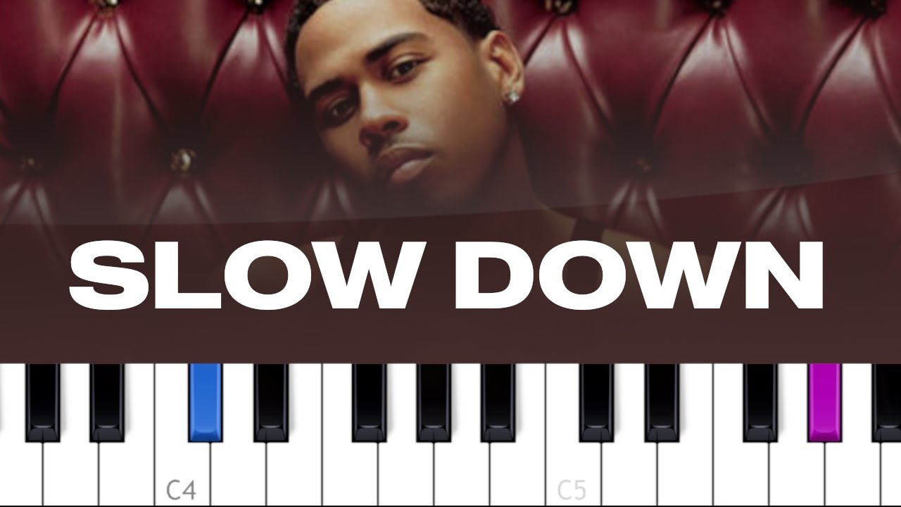 Bobby Valentino - Slow Down (piano tutorial)