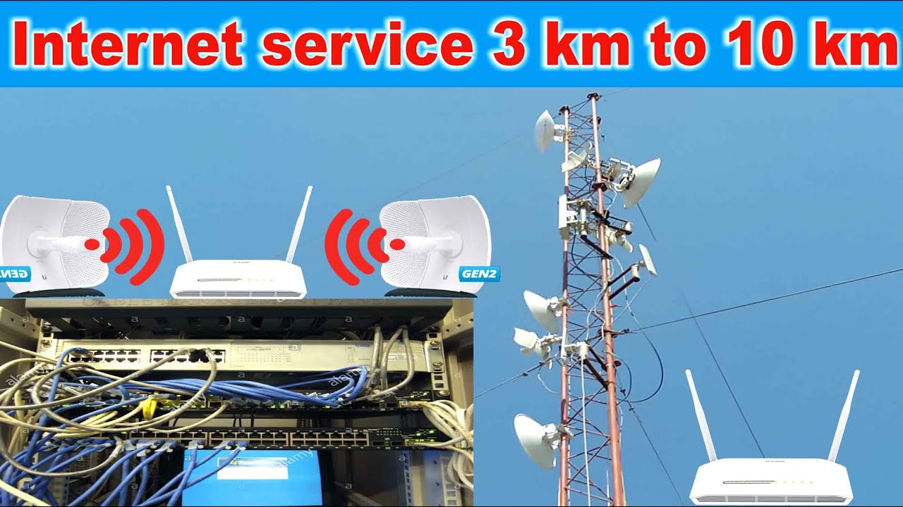 wireless internet service 3 km to 10 km range
