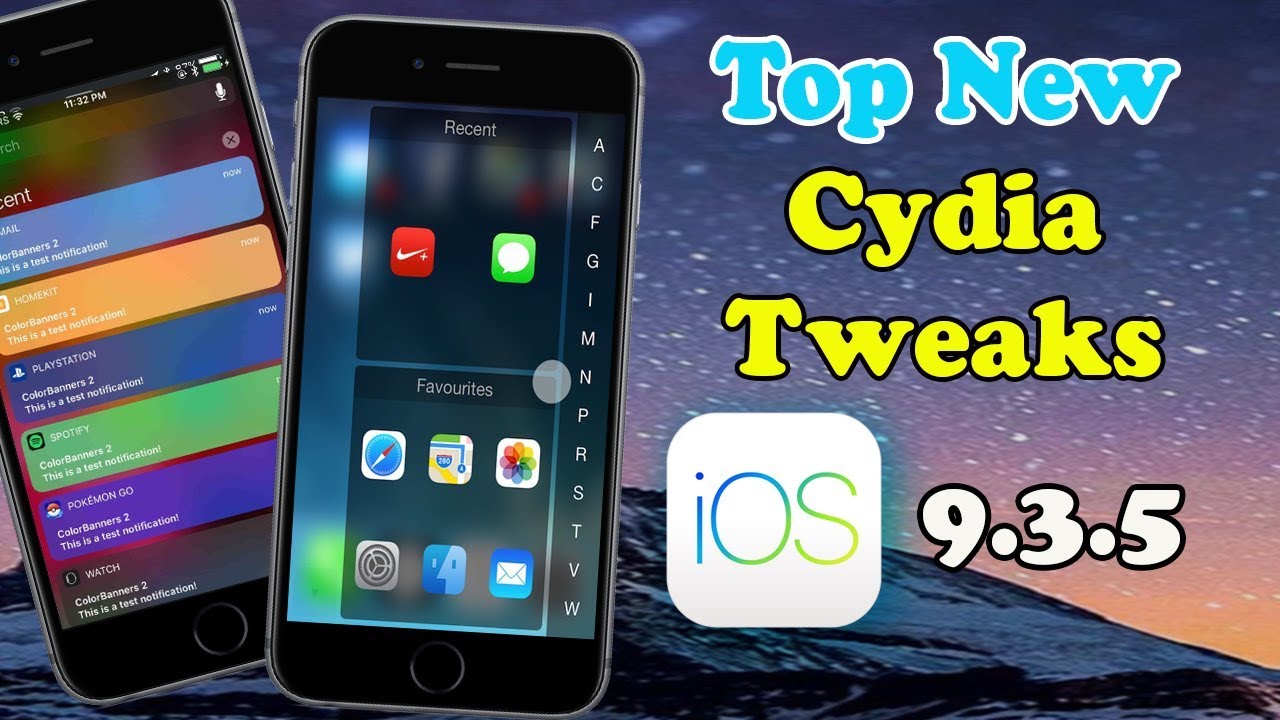 Top New iOS 9.3.5 Cydia Tweaks / 2017