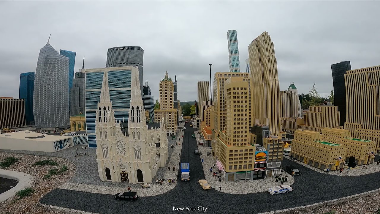MINILAND @ LEGOLAND New York Resort | Walkthrough the Miniature Cities | Virtual Tour in 4K