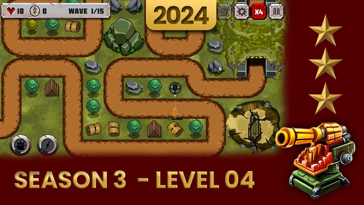Battle Strategy: Tower Defense - Season 3 Level 04 (2024 Update) Walkthrough