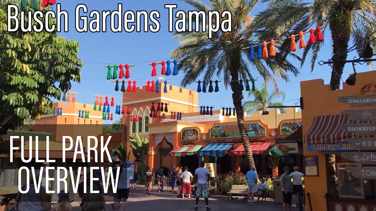Busch Gardens Tampa FULL Park Overview