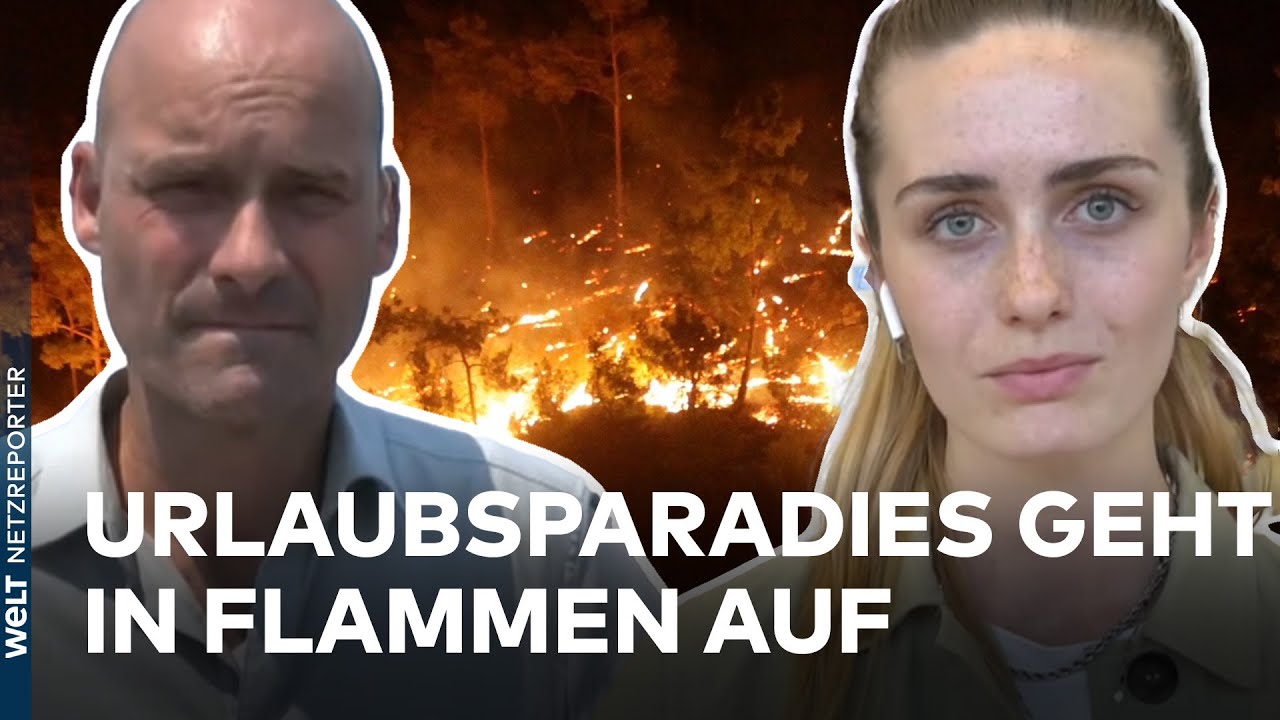 RHODOS IN FLAMMEN: Urlauber räumen die Insel – Mehr als 19.000 Menschen evakuiert | WELT News