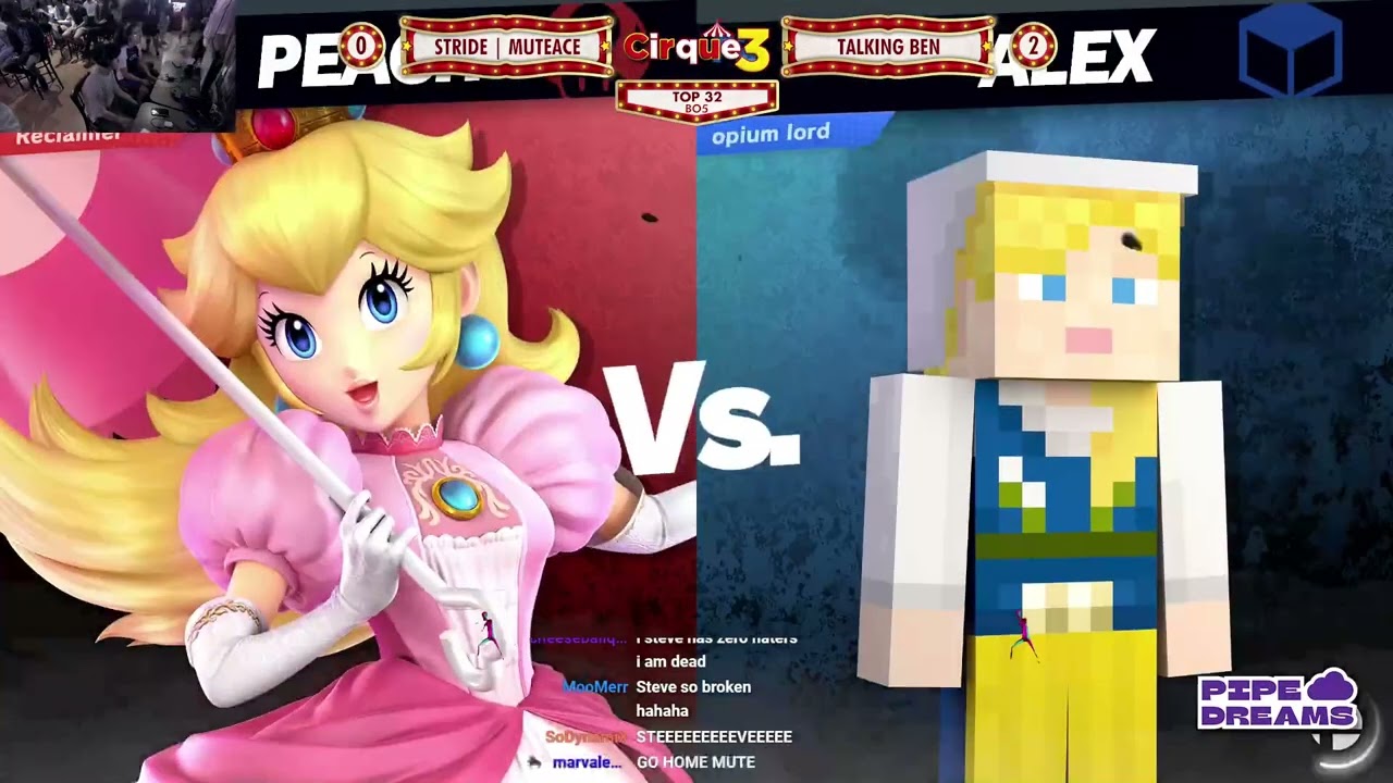 MuteAce (Peach) vs Syrup/Talking Ben (Steve) - Cirque Du CFL 3 | 11 Mar '24