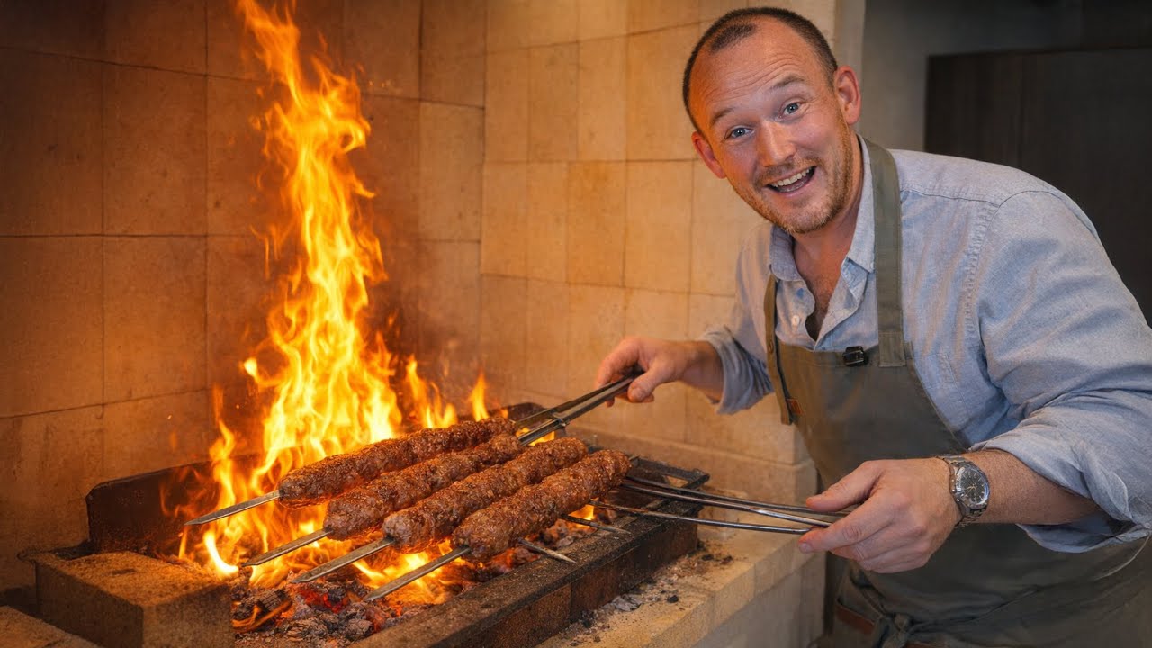 KEBAB ÖVER ÖPPEN ELD I NYA MATSTUDION!