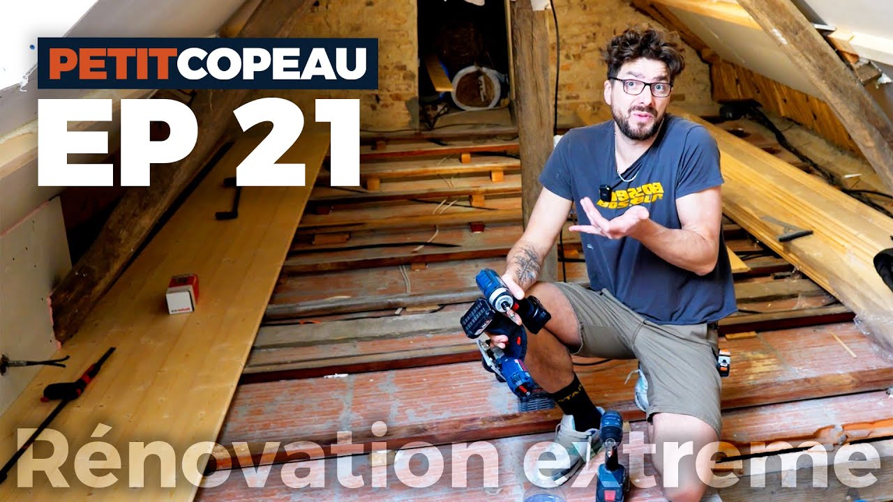 [Rénovation extrême] Ep 21-  Combles biscornues : comment caler un nouveau plancher