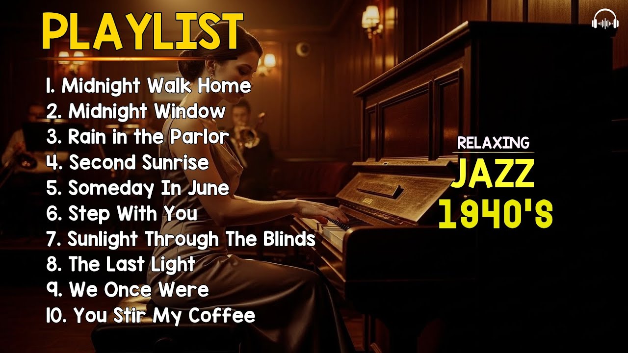 1940s Retro Jazz Lounge – Elegant Vintage Jazz Classics for Night Ambience