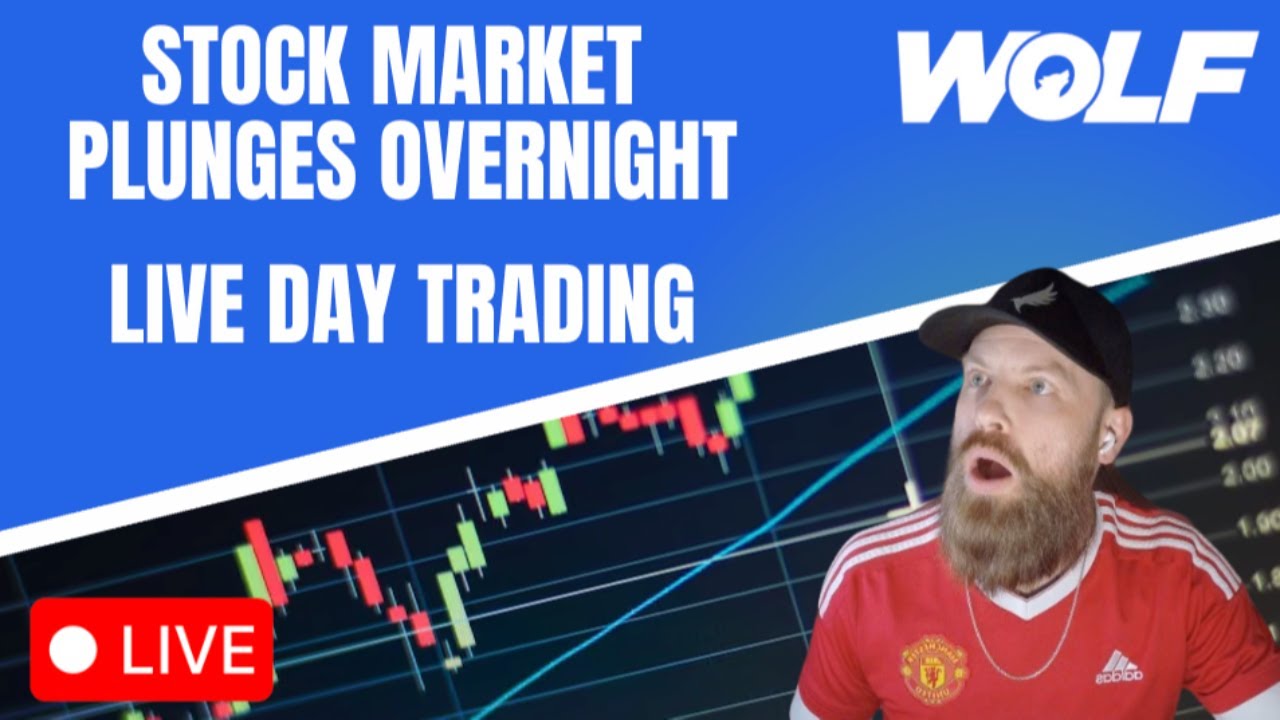 STOCK MARKET PLUNGES | NASDAQ DROPS 500 POINTS OVERNIGHT | LIVE DAY TRADING