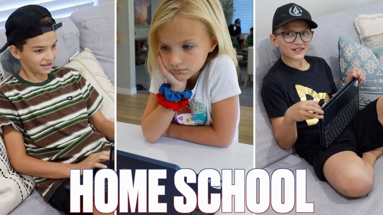 FIRST DAY OF ONLINE HOMESCHOOL | GOING BACK TO SCHOOL ONLINE FOR THE FIRST TIME