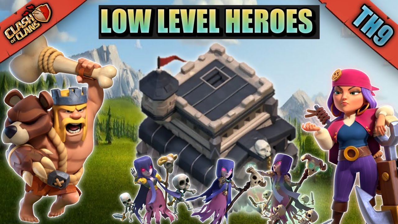 LOW LEVEL HEROES? NO PROBLEM | TH9 BEST ATTACK STRATEGY 2023 | CLASH OF CLANS (COC)