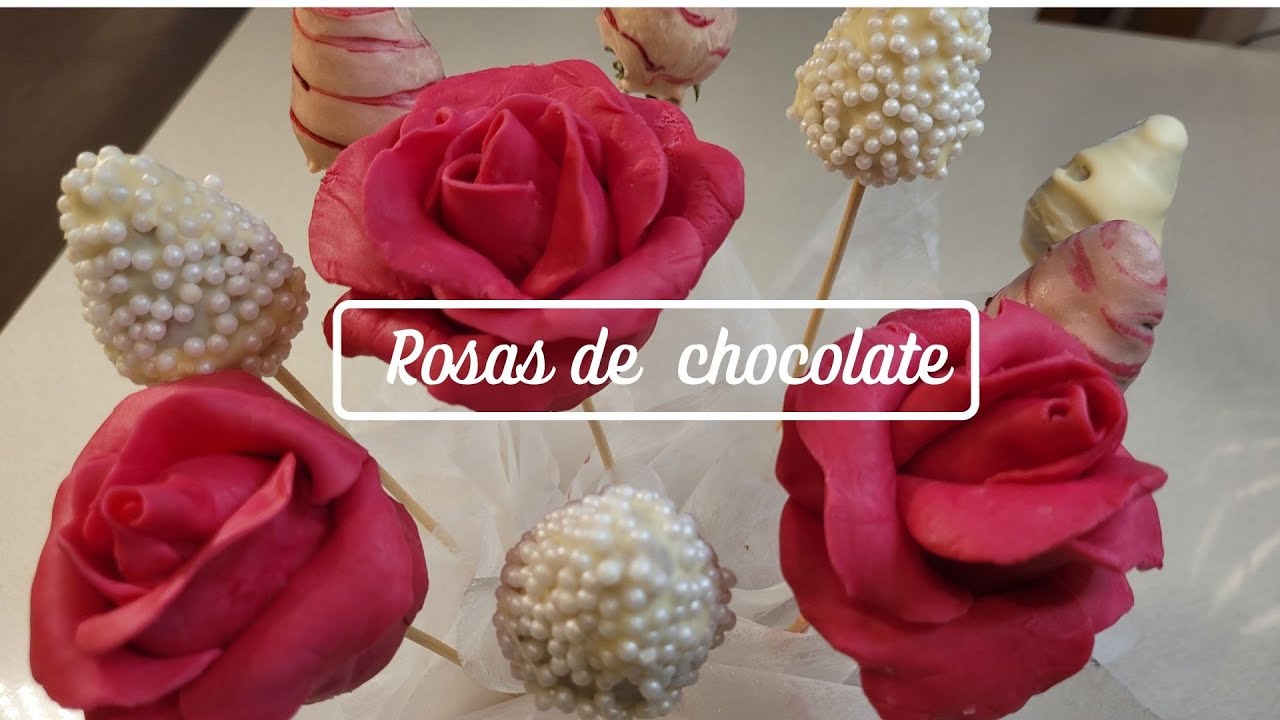Como hacer ROSAS DE CHOCOLATE paso a paso (diada de Sant Jordi)