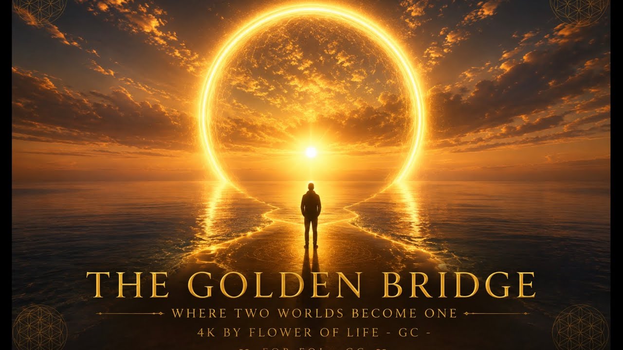 The Golden Bridge – Where Two Worlds Become One 4K by Flower OF LIFE - GC -