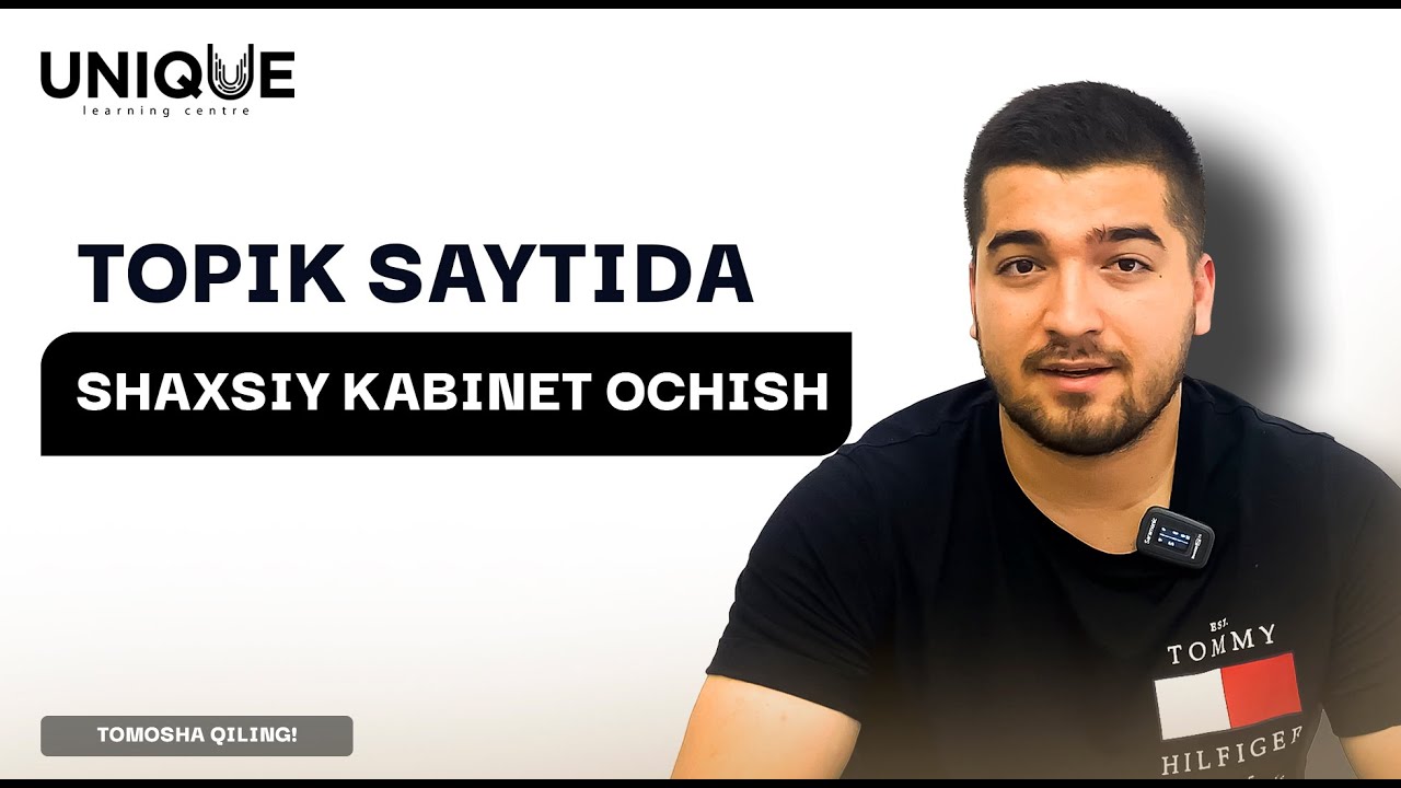 TOPIK SAYTIDA SHAXSIY KABINET OCHISH