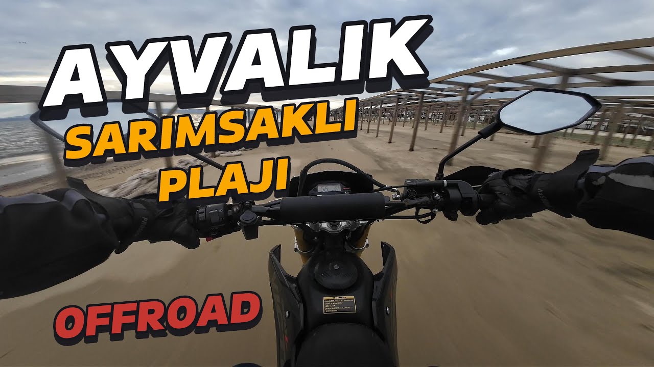 Yuki Victor 250L ile Ayvalık Sarımsaklı Plajı Off-Road | Kumsalda Köpek Saldırısı, Badavut Plajı