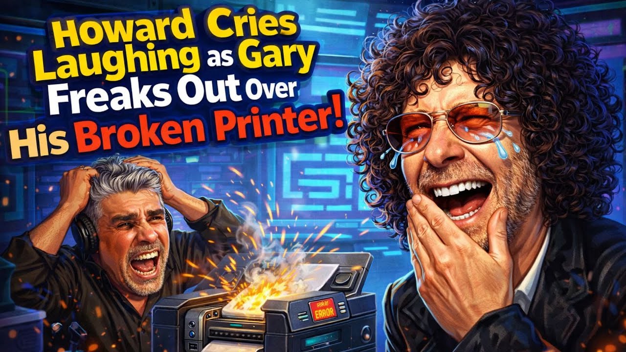 Howard Cries Laughing as Gary Freaks Out Over His Broken Printer!