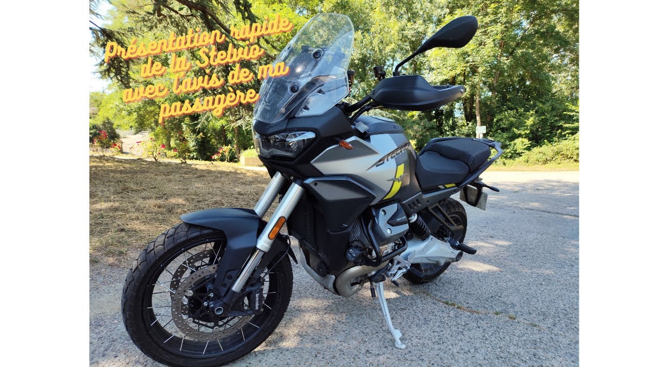 Présentation rapide de la Stelvio de Moto Guzzi avec l'avis de ma passagère