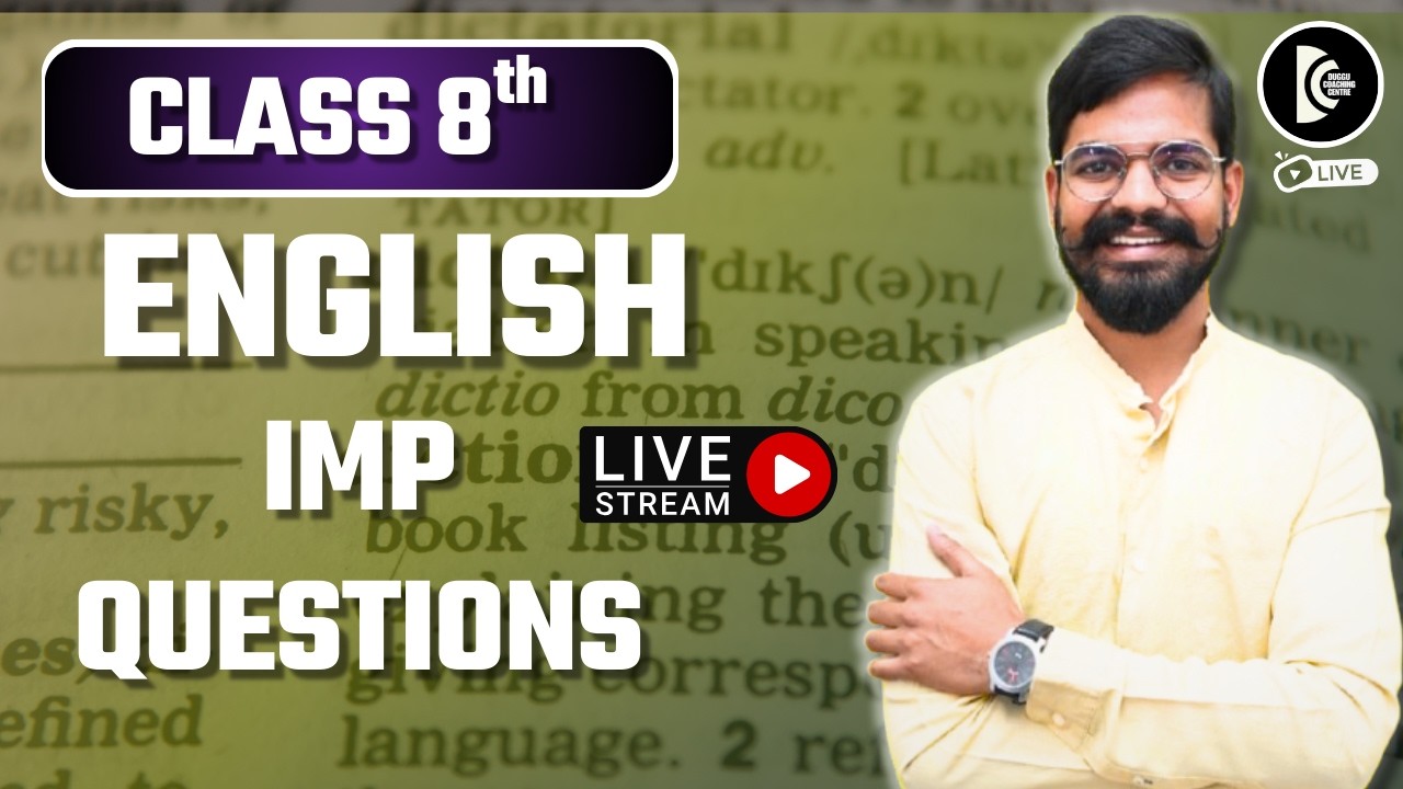 Class 8th English Imp Objectives and Questions