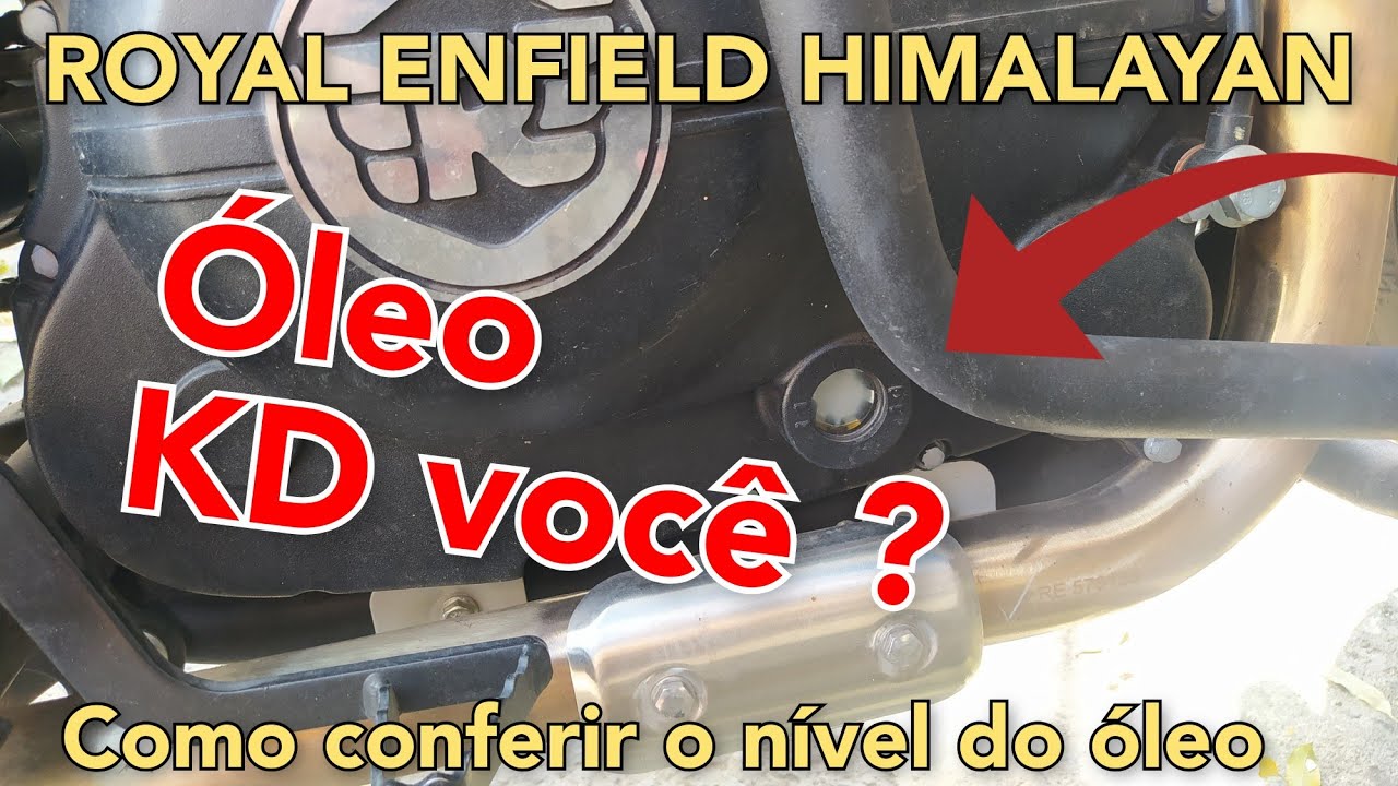 Royal Enfield Himalayan / como conferir o nível de óleo? #royalenfield #himalayan